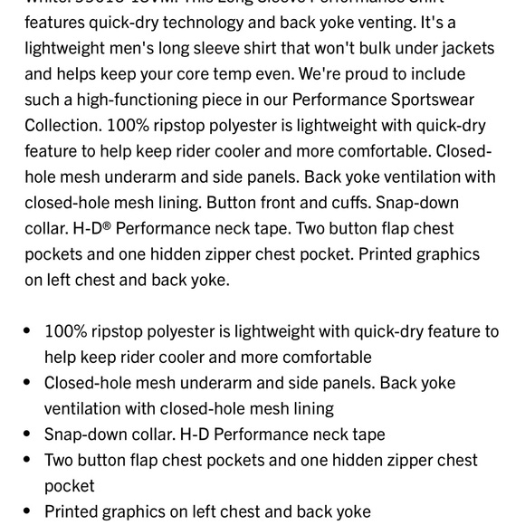 Harley-Davidson Classic White Button-Down Shirt - Picture 4 of 5